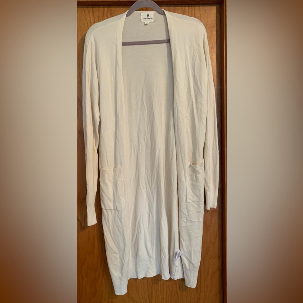 NWOT Cream Long Cardigan